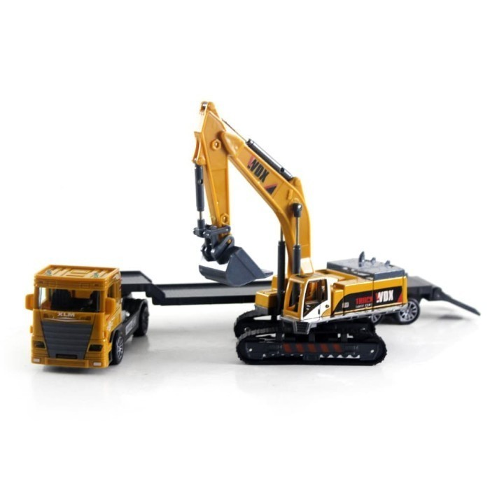Diecast Mobil Truck Excavator Kontruksi Banan - Diecast Excavator