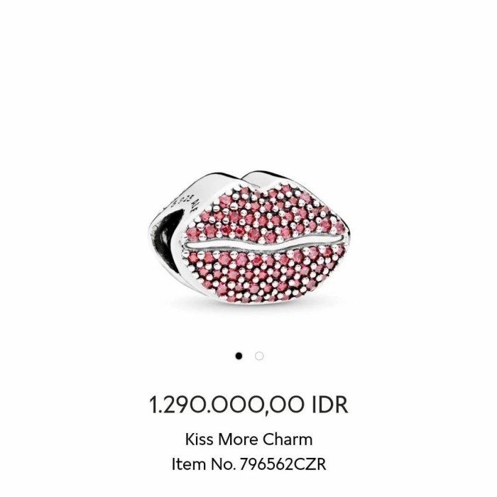 PANDORA LIPS CHARM GELANG ORIGINAL