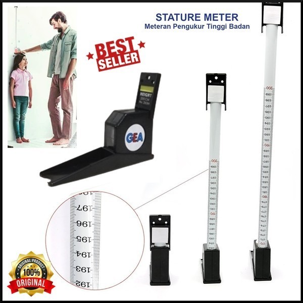 ALAT UKUR TINGGI BADAN GEA 200CM PENGUKUR TINGGI BADAN ANAK & DEWASA