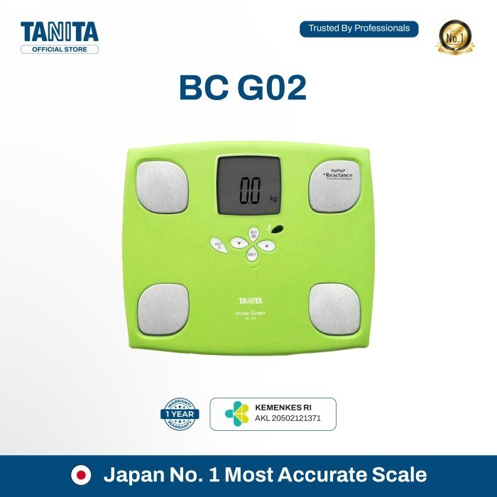 TANITA BC-G02 TIMBANGAN BADAN DIGITAL BMI 9 IN 1 FITPLUS GREEN
