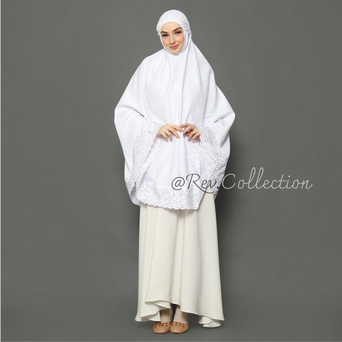 Bergo Kantong Putih Polos Super Jumbo Perlengkapan Haji Dan Umroh