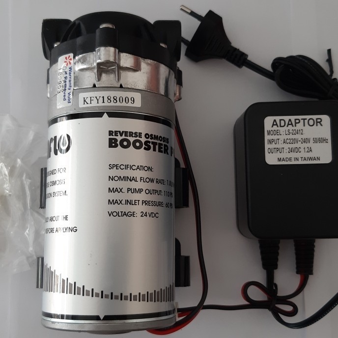 Pompa Booster Kemflo 24V + Adaptor 1,2A