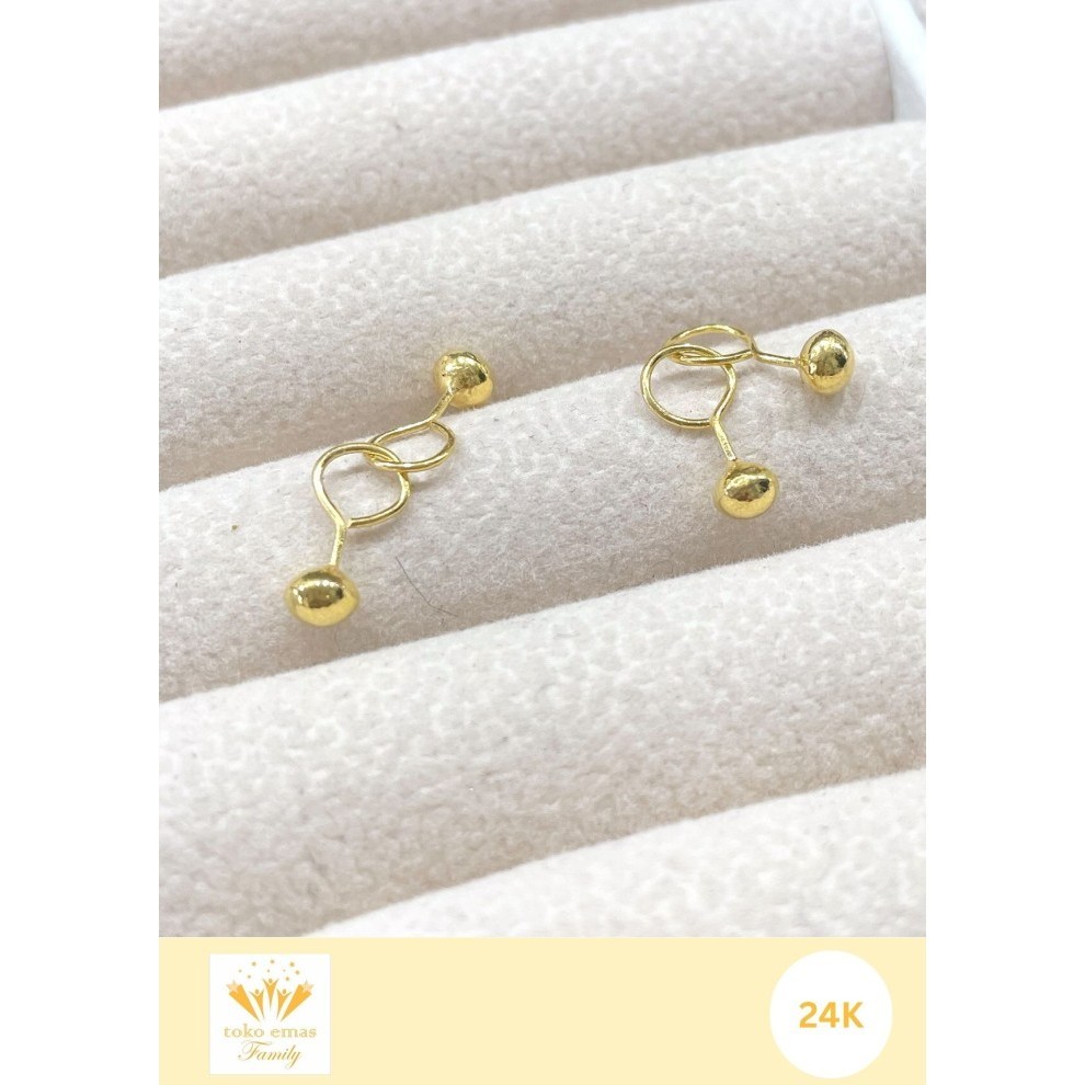 ANTING BAYI EMAS 24K BERAT 1/2 GRAM
