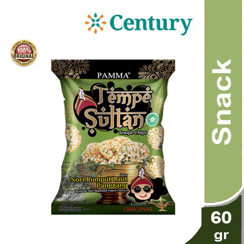 

PAMMA TEMPE SULTAN NORI RUMPUT LAUT PANGGANG 60G / SNACK / MAKANAN RINGAN / KERIPIK