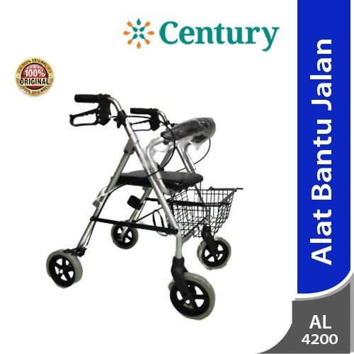 GEA Rollator AL-4200 Alat Bantu Jalan / Lansia / kursi roda / walker / Tongkat