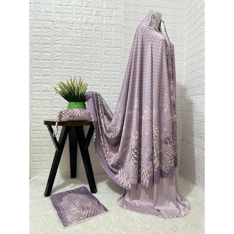 PREMIUM PROMO  Mukena Ayesha Set Free Sajadah Mini Mukena Armani Fanel Premium Mukena Maryam