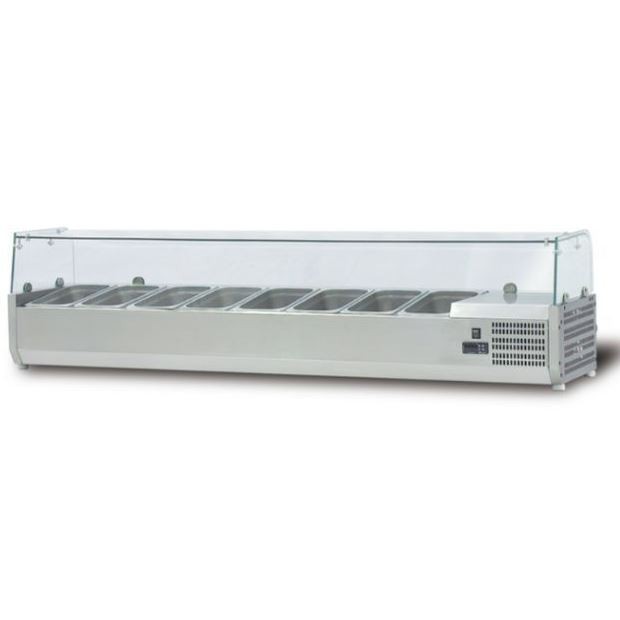 FOMAC COUNTER TOP SALAD BAR CHILLER CTS-VRX1800 (DISPLAY MAKANAN)