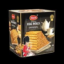 

Monde Serena Egg Rolls Kaleng 600 Gram / B Enakiskuit Egg Roll / Kue Kaleng Lebaran