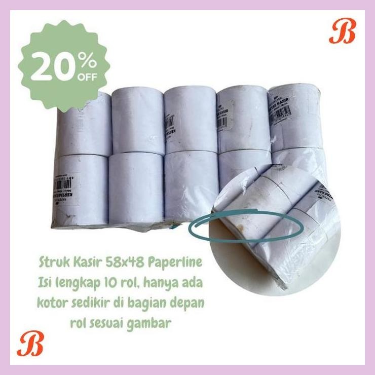 

| PGT | REJECT SALE KERTAS STRUK KASIR 58X48 PAPERLINE