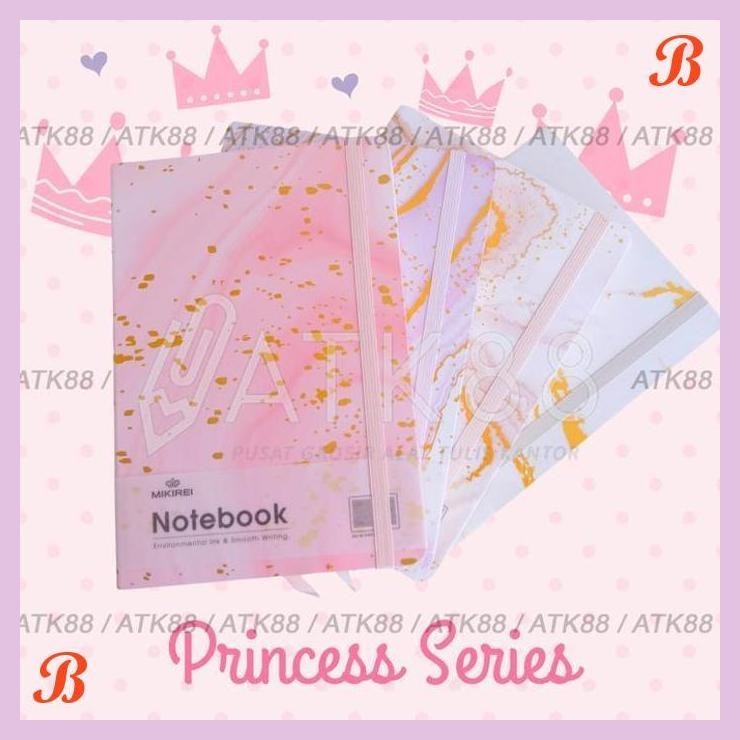 

| PGT | NOTEBOOK HARDCOVER JOURNAL PATTERN SPIRAL LINE MIKIREI MOTIF PRINCESS