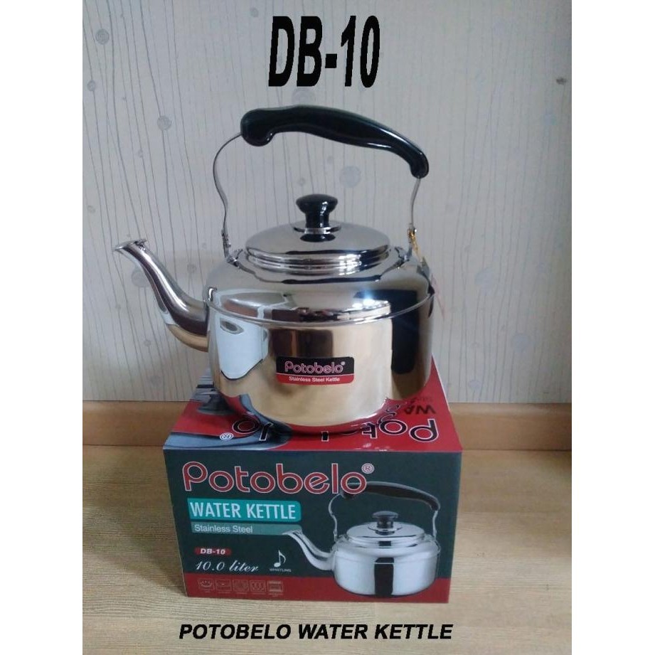 BEST SELLER  Potobelo Water Kettle Stainless Steel / Teko Siul / Bunyi / ceret 10 L TERLARIS