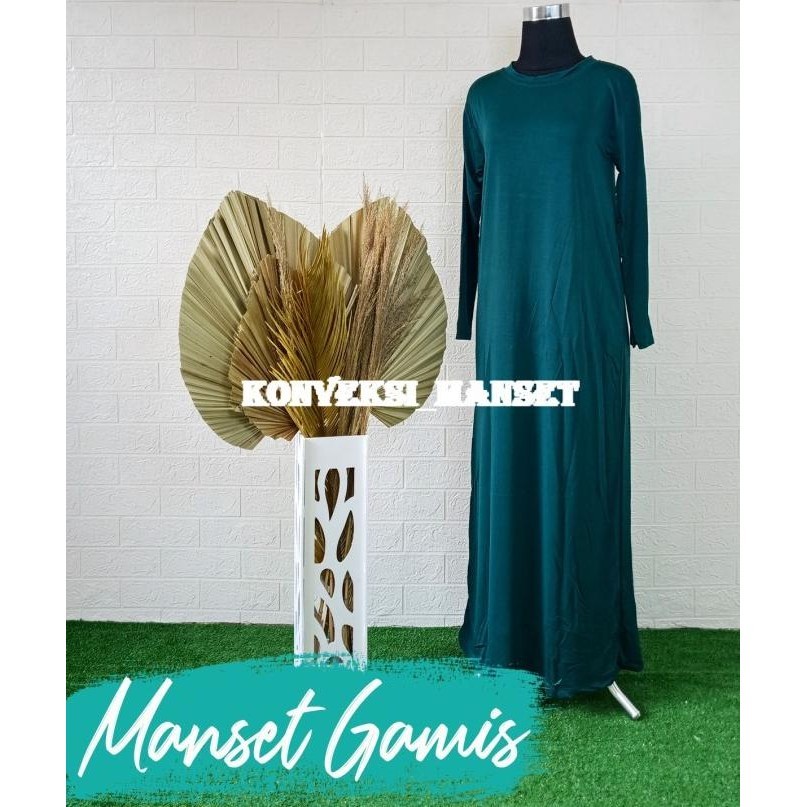 Manset Gamis Wanita Baju Manset Gamis Panjang Wanita Bahan Rayon