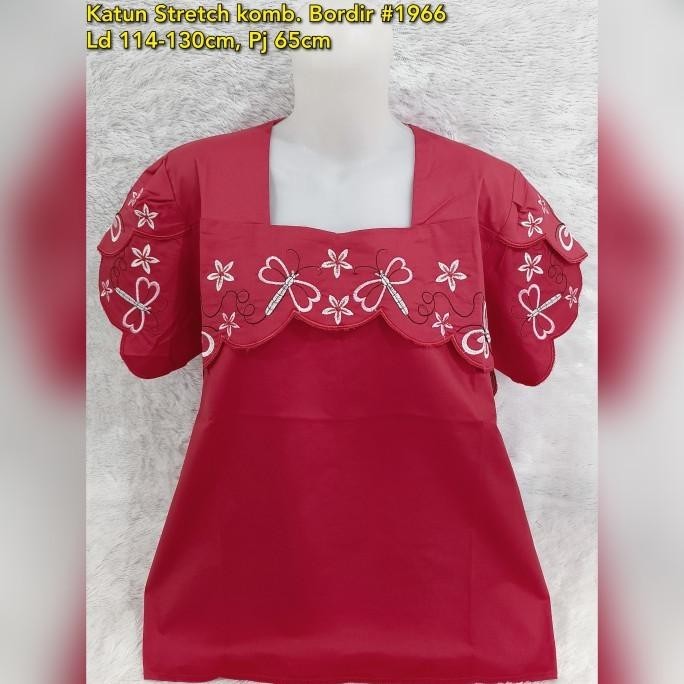 Blouse Merah Wanita #1463/Baju Atasan Jumbo