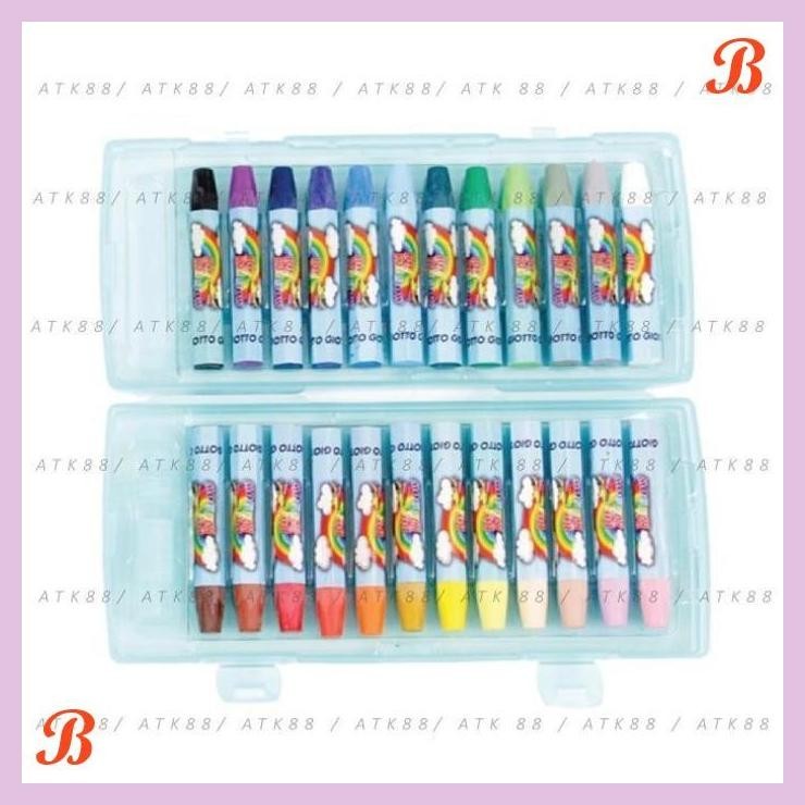 

| PGT | GIOTTO OIL PASTEL 24 WARNA SET BIG RAINBOW ( CRAYON )