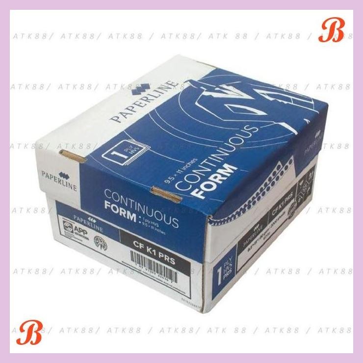 

| PGT | CONTINUOUS FORM PAPERLINE 1 PLY WARNA 9 1/2 X 11 IN