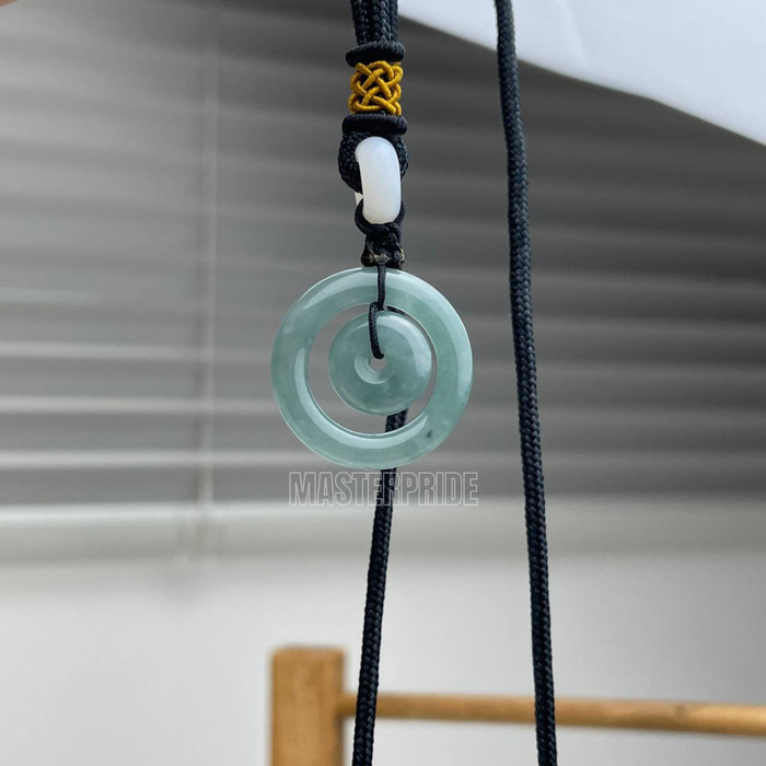 BATU GIOK ASLI KOIN HOKKY JADE ASLI HIJAU UNTUK LIONTIN ATAU ANTING