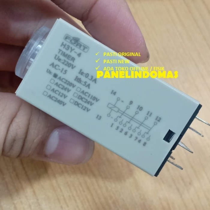 Timer H3Y-4 / H3Y4 220VAC Fort