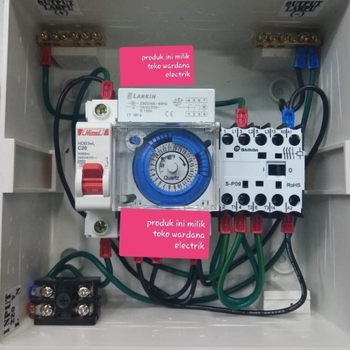 panel timer lampu