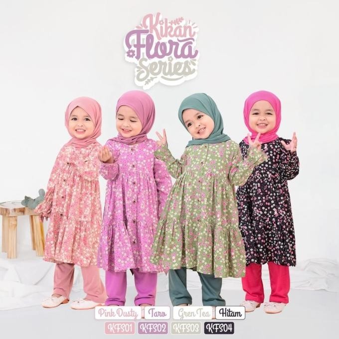 Setelan Tunik Anak Perempuan 1 - 6 Tahun Kikan Lollipop By Cutekids