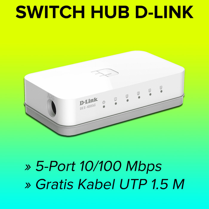 Ethernet Network Swich Swit Swicth Switch Lan Hub Internet 5 Port