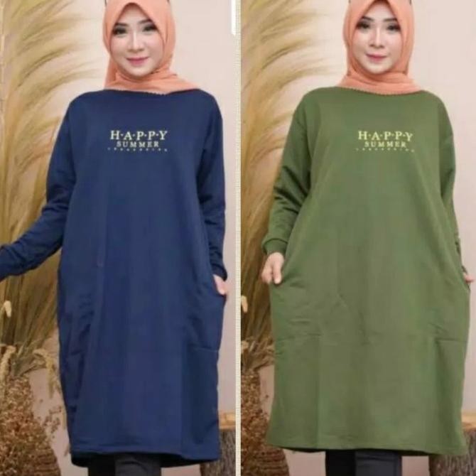 Busana Muslim Wanita Terbaru Baju Xxl Tunik Kaos Muslimah Atasan Hijab