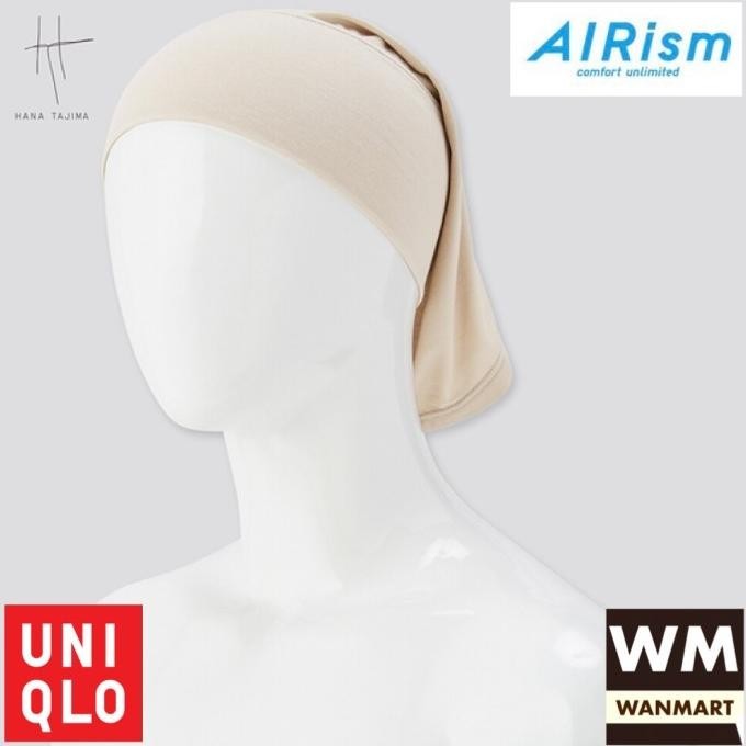Uniqlo Airism Hana Tajima Headband Dalaman Hijab Jilbab Ciput Natural