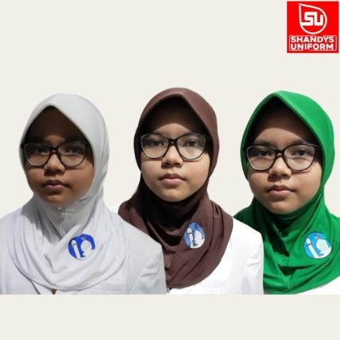 Bergo Oval Sd Bahan Spandex Warna Putih