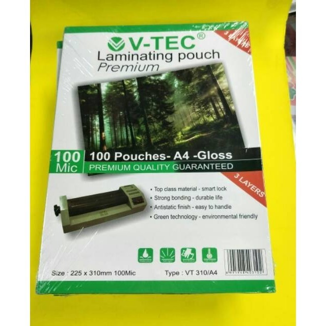 

V-tec plastik laminating A4 - Gloss