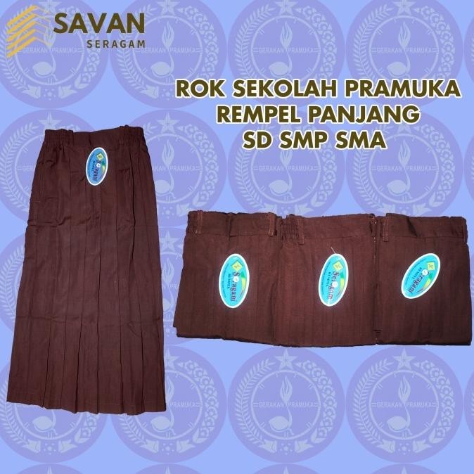 Rok Sekolah Pramuka Panjang Rempel Sd Smp Sma Merek Seragam