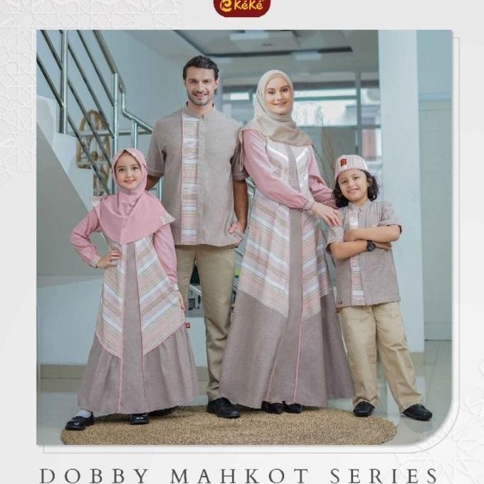 Sarimbit Keke Dobby Mahkot Series Warm Brown