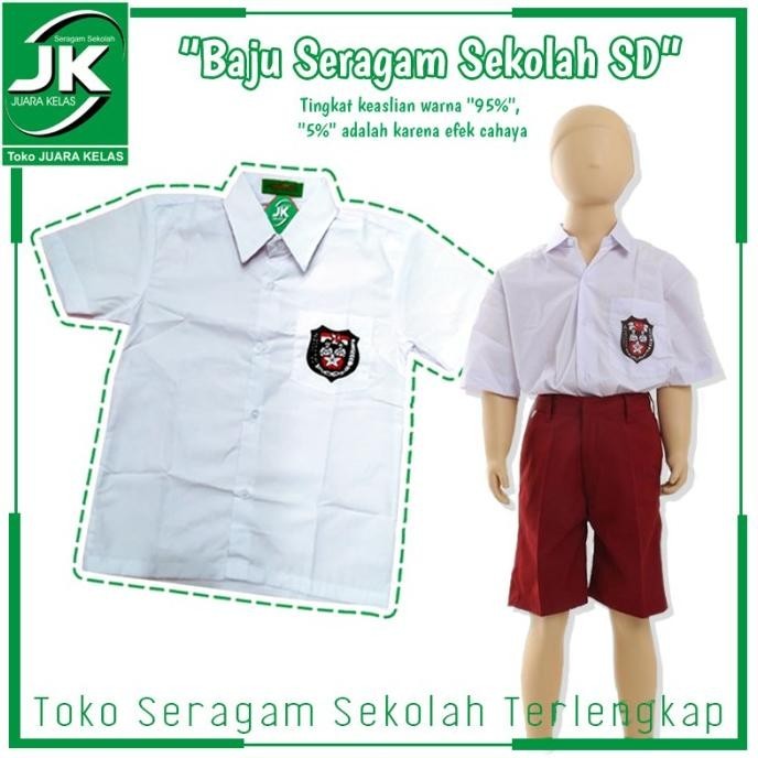 Baju Seragam Sekolah Sd - Baju Putih Pendek Sd - Seragam Sekolah