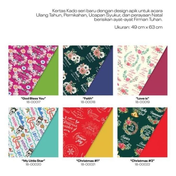 

BEST SELLER Kertas Kado Rohani-Bungkus Kado-Gambar Rohani TERLARIS
