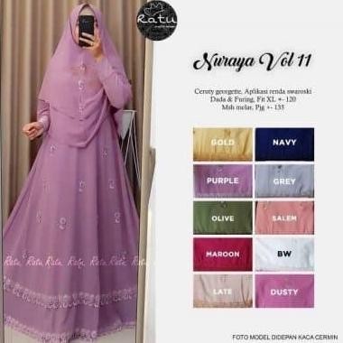 Cb Gamis Muslim Syari Set Khimar Lebaran Terbaru Murah Naraya 11