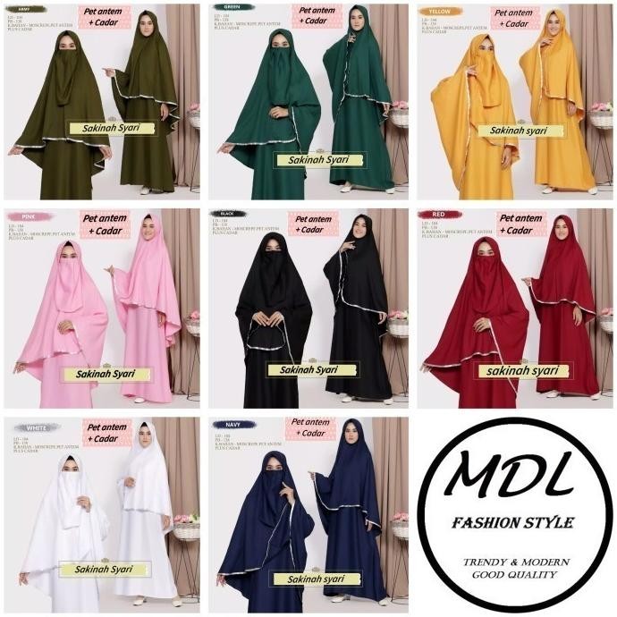 Sakinah-Gamis Syari Wanita Polos Busui M L Xl Xxl Warna Kuning Mustard