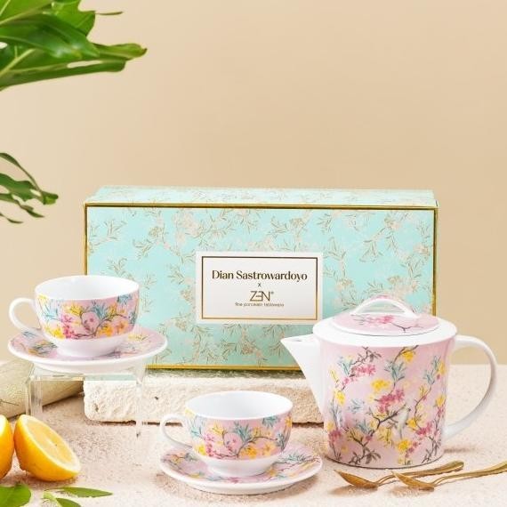Zen X Dian Sastrowardoyo Tea Set Passionate Pink