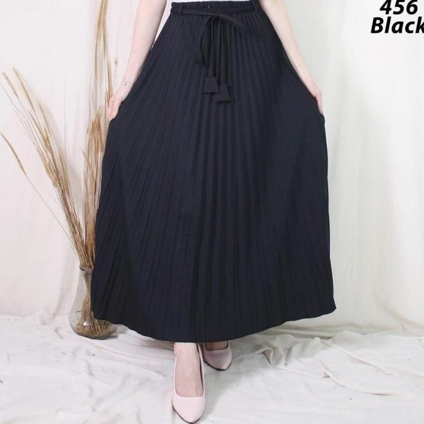 Rok Plisket Premium Tali Panjang Bawahan Plisket Premium Tali