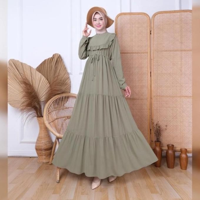 Gamis Murah / Gamis Hitam/ Dress Hitam Polos/ Baju Hitam Gamis Ceruti