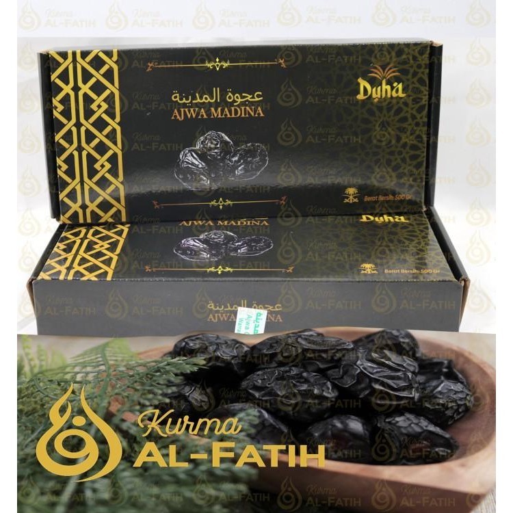 

Kurma Ajwa Madinah 500Gram Kurma Nabi Asli Exclusive Packaging 1/2 Kg