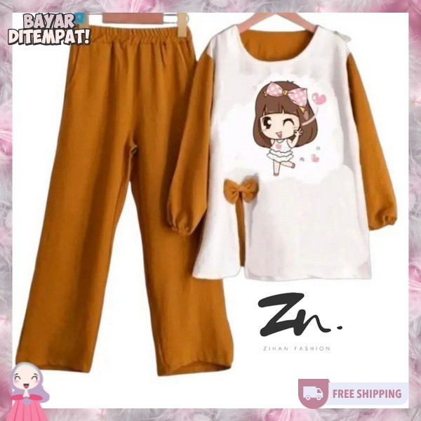 Setelan Anak Perempuan 2024 4 5 Thn Import 12 Tahun Oneset 7 8 Cewek Umur 10 Prmpuan Pakaian Karakte