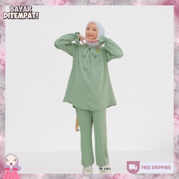Setelan Anak Perempuan 2024 4 5 Thn Import 12 Tahun Setcell 9Tahun Kaos Harian Kids 3In1 Bawahan Baj