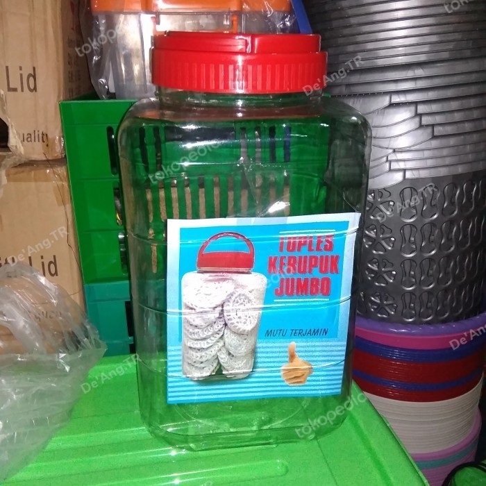 Toples kerupuk plastik jumbo bening