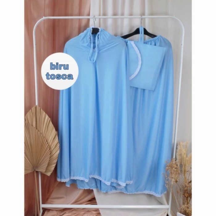 Mukena Dewasa Warna Biru Tosca TerlarisR142024A