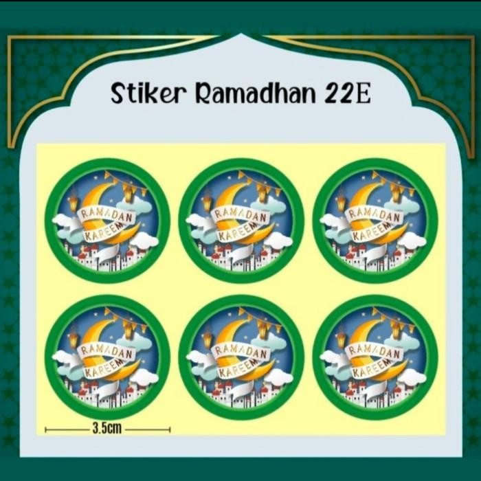 

1Lb Stiker Lebaran Stiker Idul Fitri Stiker Lebaran 3Cm Stiker Toples 033