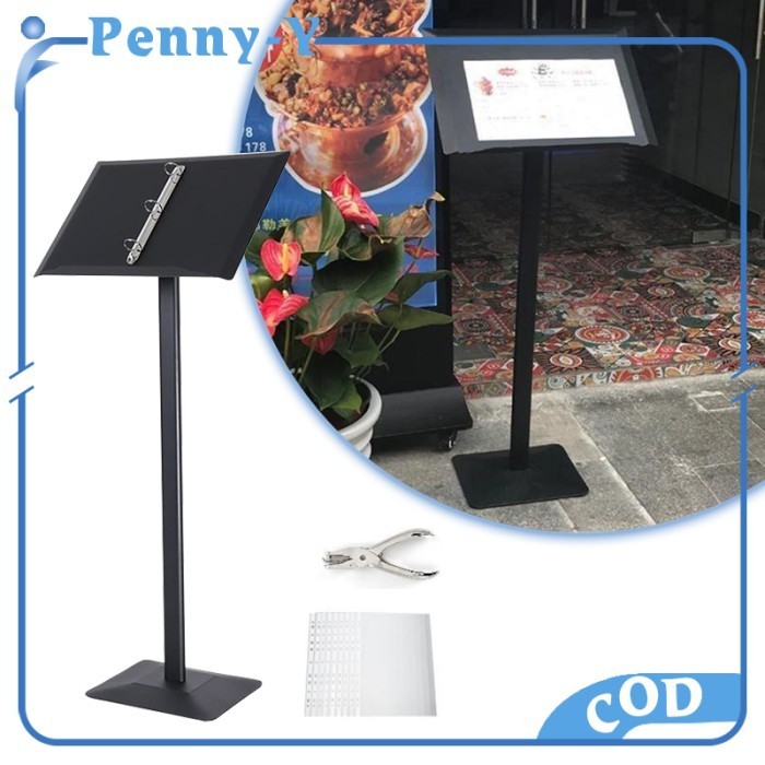 

115Cm Tempat Menu A4 Stand Menu Stand Rak Menu Buku Menu Restoran