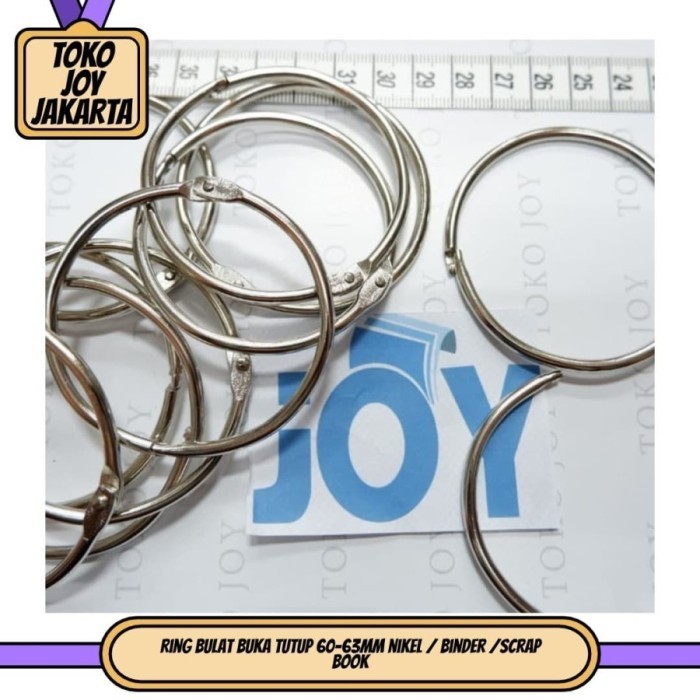 

100Pcs Ring Binder 6Cm / 60Mm Ring Buka Tutup