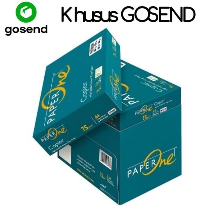 

Kertas Hvs A4 75 Gr / Paper One / 1 Dus / Khusus Gosend
