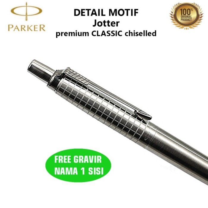 

Parker Jotter Premium Classic Chiselled Stainless Steel Ct