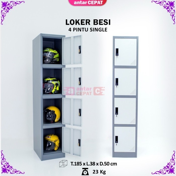 

Locker Besi 4 Pintu Lemari Loker Besi 4 Pintu Single Ms-104