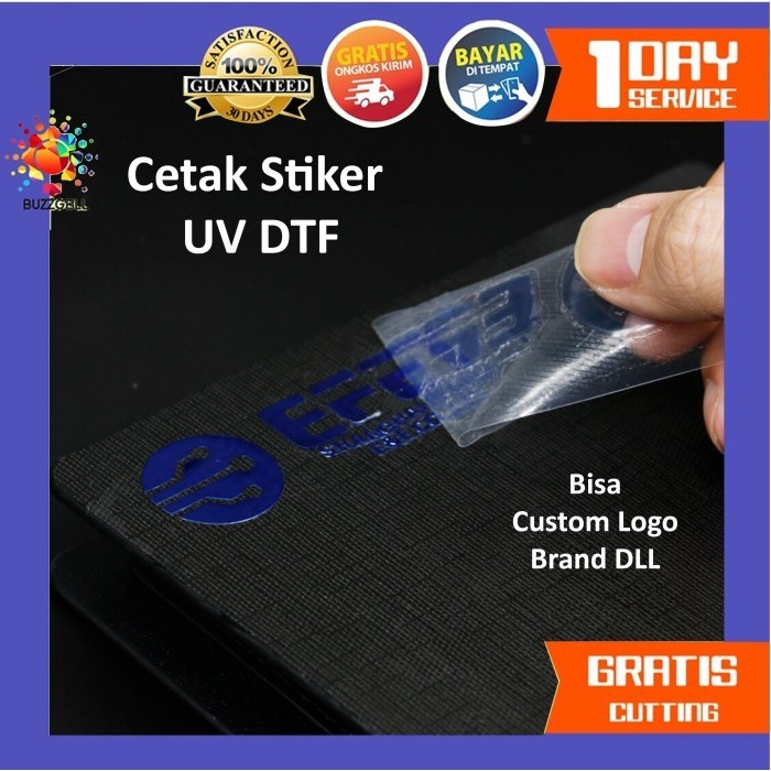 

Sticker Uv Dtf Stiker Custom Cetak Logo Stiker Ukuran A3 Dan A4