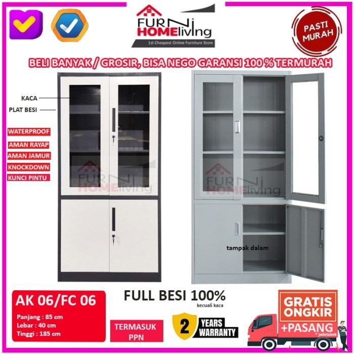 

Promo Filing Cabinet Besi Lemari Arsip Kantor 4 Pintu Ak06